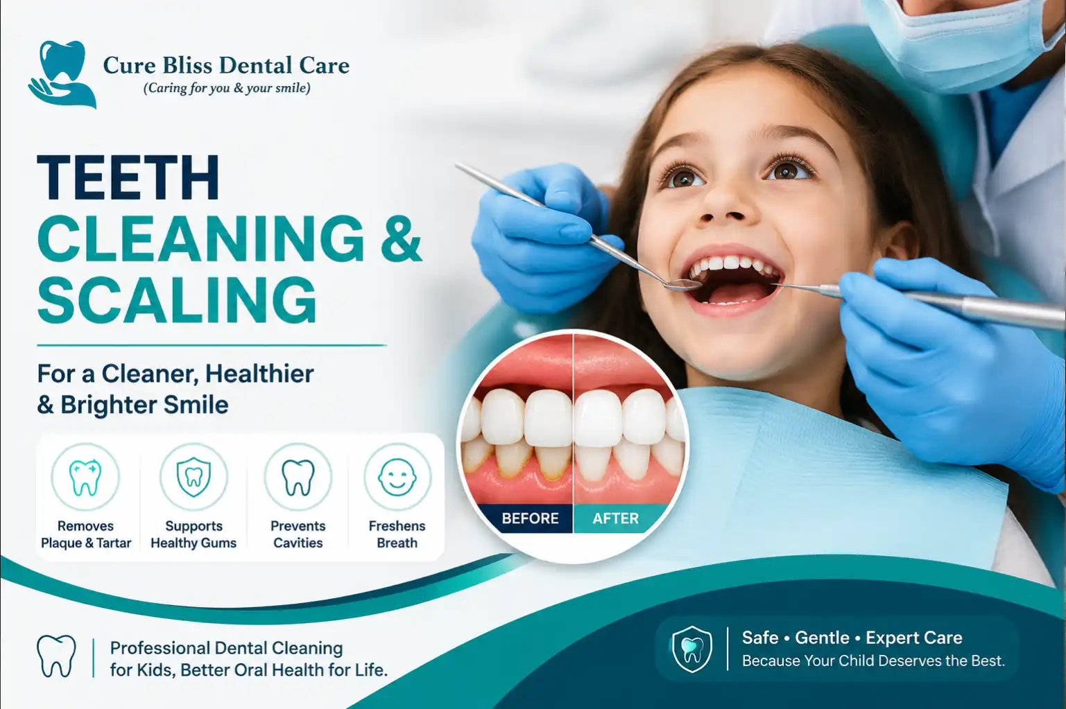 How Regular Teeth Cleaning & Scaling Matters to Children